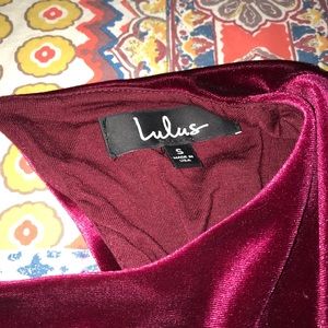 LuLus Ball Gown Velvet Dress